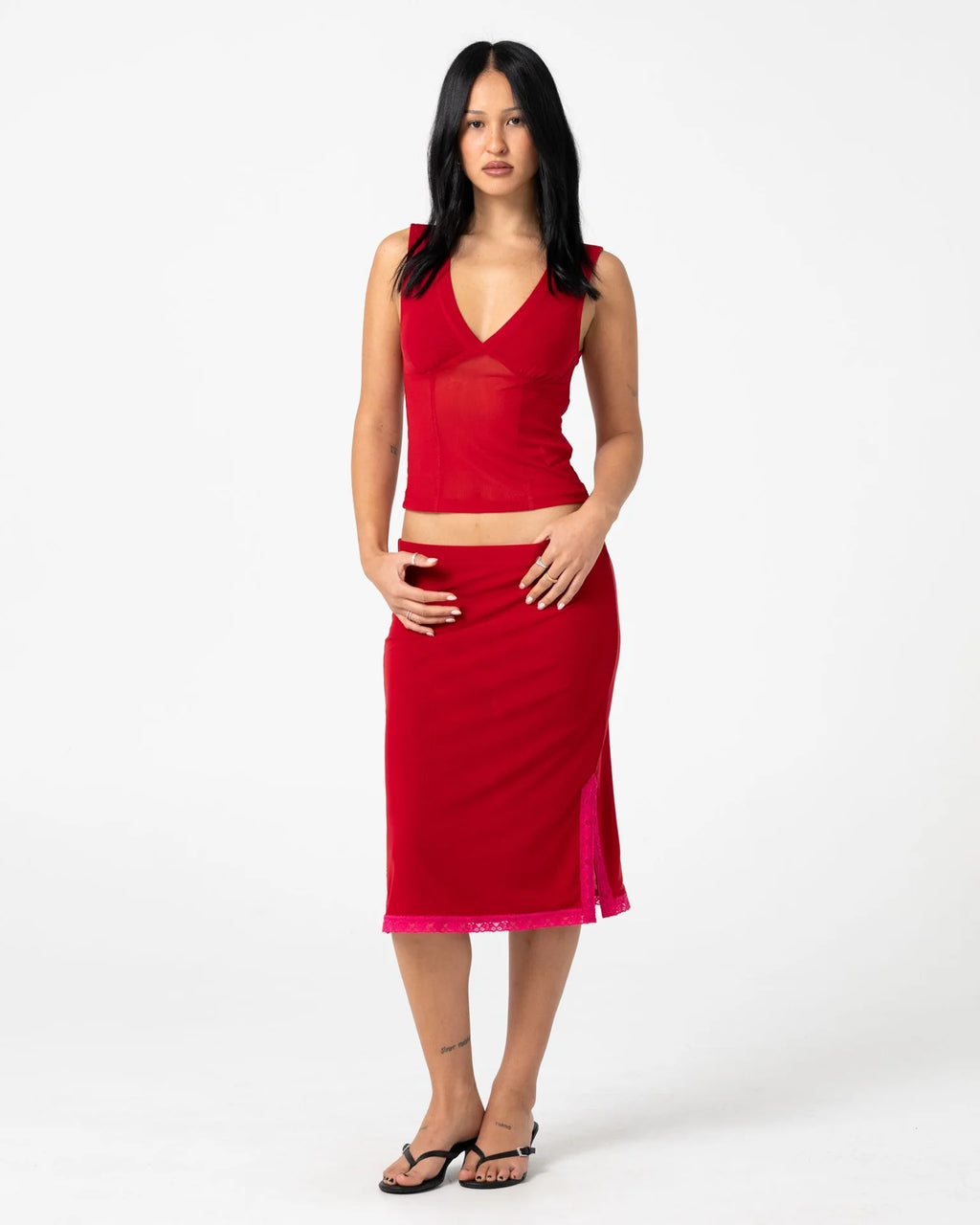 Camden Mesh Midi Skirt