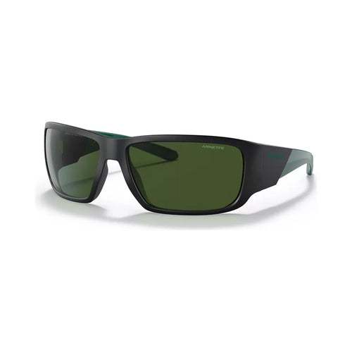 Arnette Snap II Sunglasses - Velocity 21 Matte Black//Green + Dark Grey