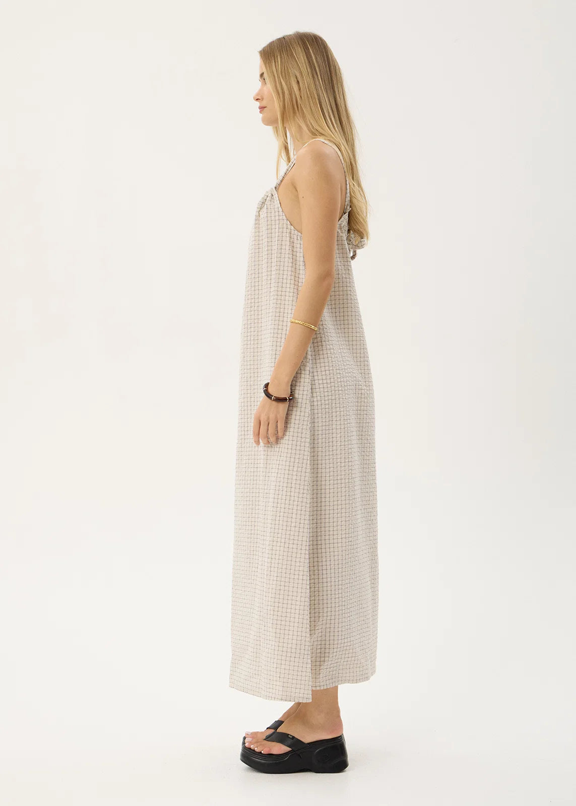 Vania Seersucker Maxi Dress