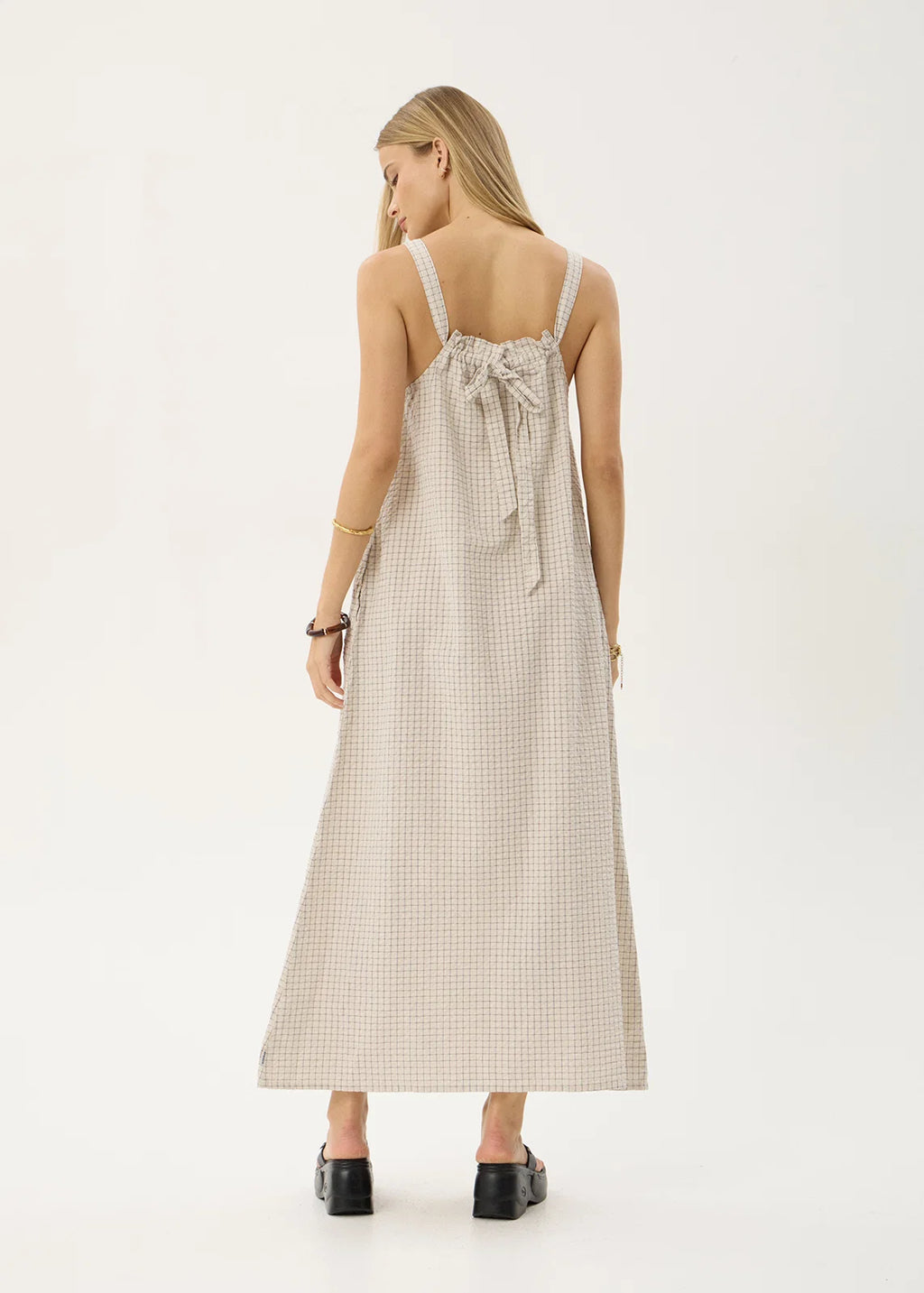 Vania Seersucker Maxi Dress