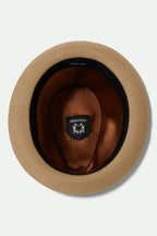 Gain Fedora - Sand/Antique Brass