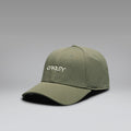 6 Panel Stretch Metallic Hat - Deep Olive/Mist