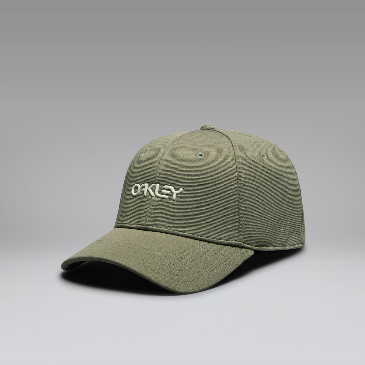 6 Panel Stretch Metallic Hat - Deep Olive/Mist