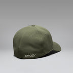 6 Panel Stretch Metallic Hat - Deep Olive/Mist