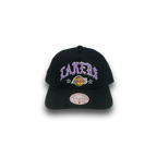 Black Letter Pro Pinch Snapback - Lakers