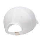 Nike Dri-FIT Unstructured Metal Swoosh Cap - White