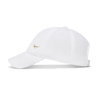 Nike Dri-FIT Unstructured Metal Swoosh Cap - White