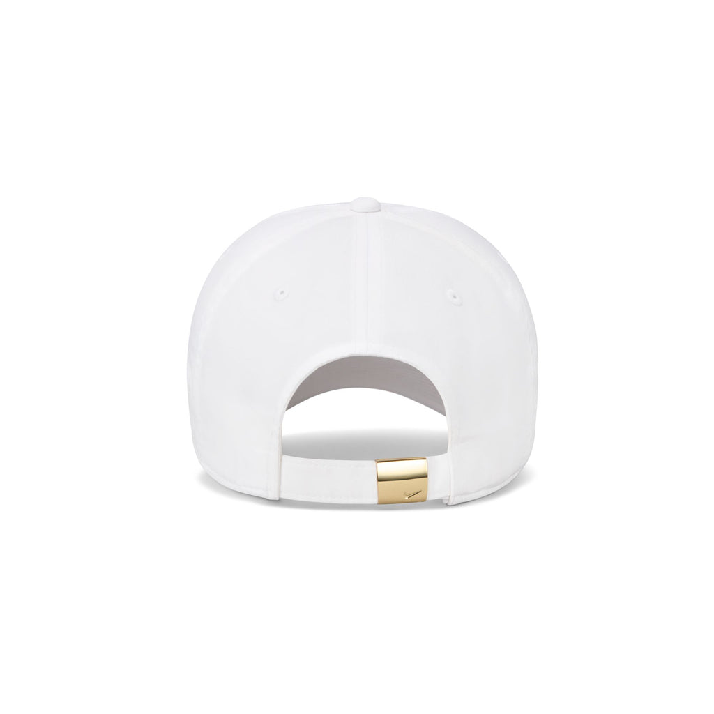 Nike Dri-FIT Unstructured Metal Swoosh Cap - White