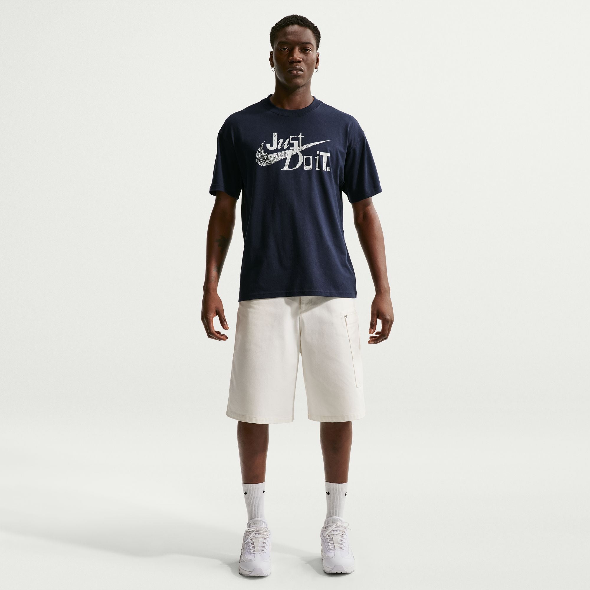 Loose Fit Just Do It Tee - Obsidian