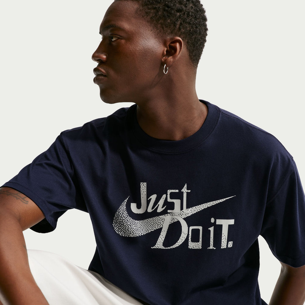 Loose Fit Just Do It Tee - Obsidian