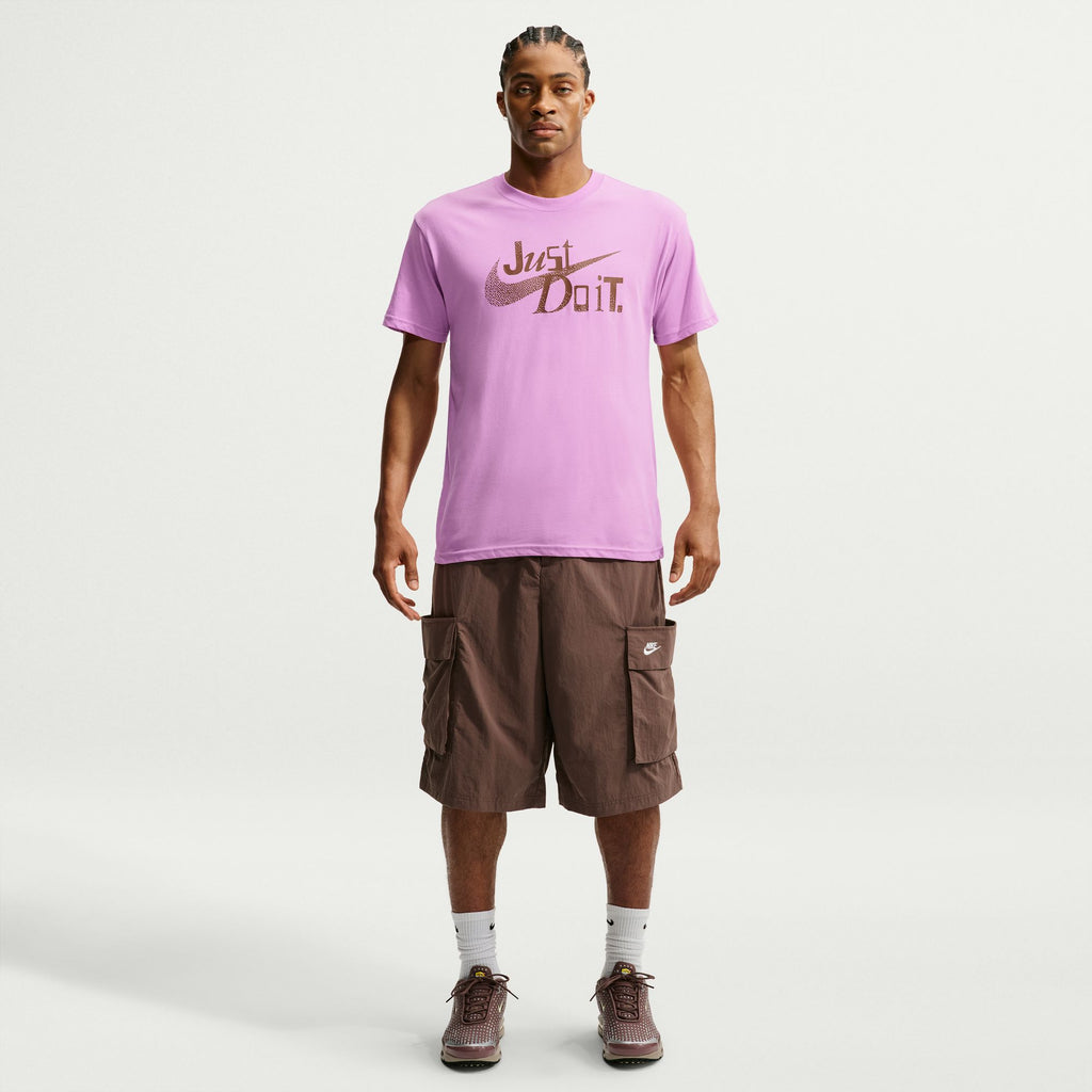 Loose Fit Just Do It Tee - Light Magenta