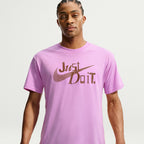 Loose Fit Just Do It Tee - Light Magenta