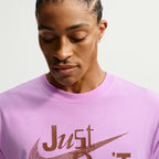 Loose Fit Just Do It Tee - Light Magenta