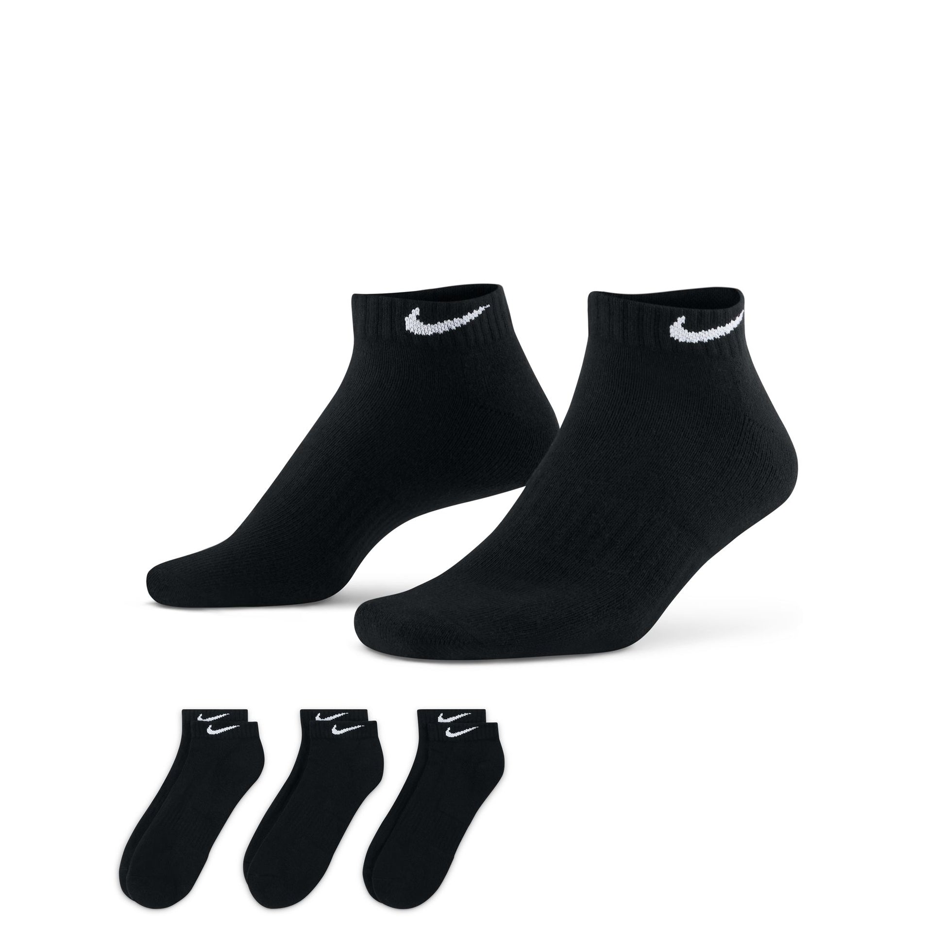 Nike SB - Everyday Cush Low 3pk Socks - Black - Velocity 21