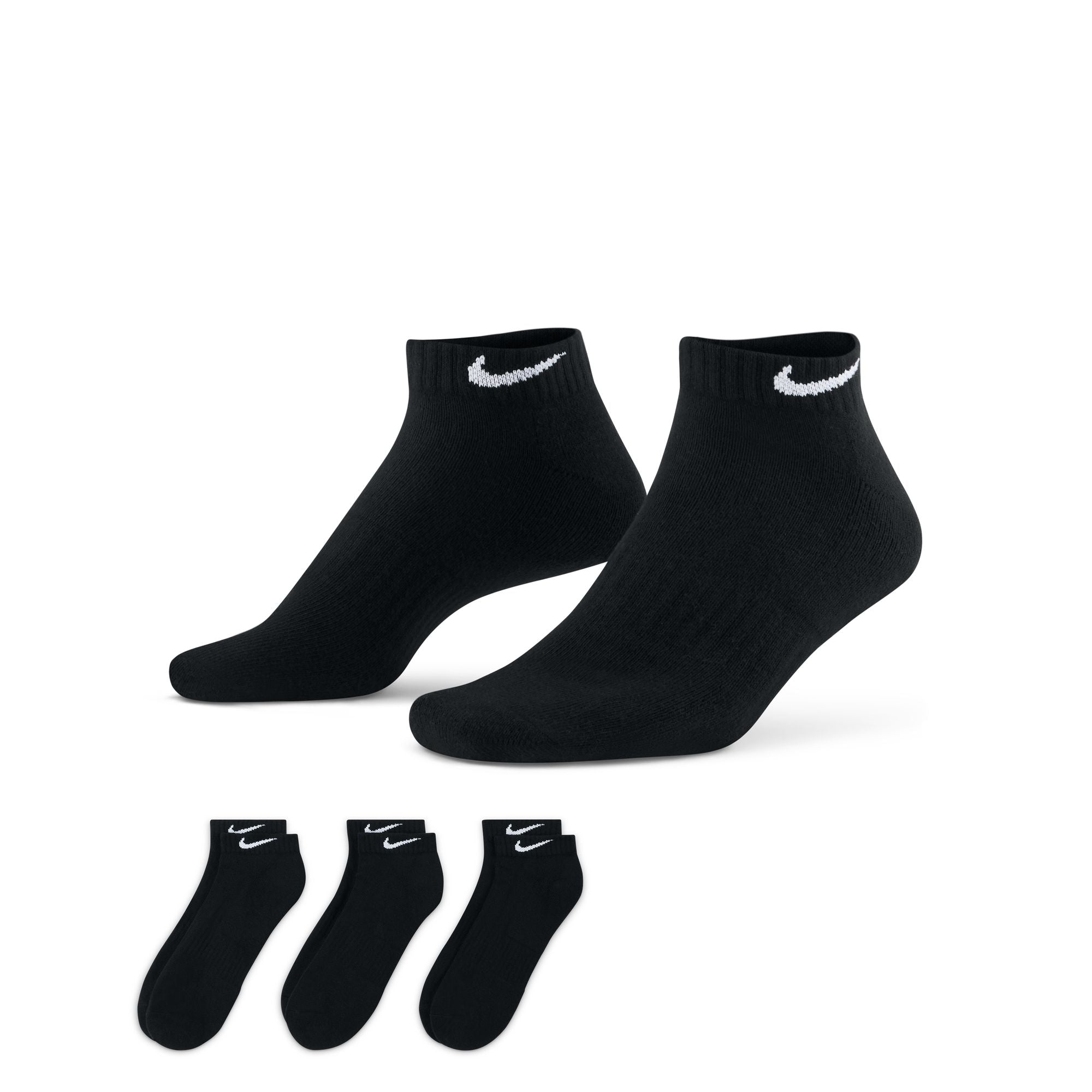 Nike SB - Everyday Cush Low 3pk Socks - Black - Velocity 21