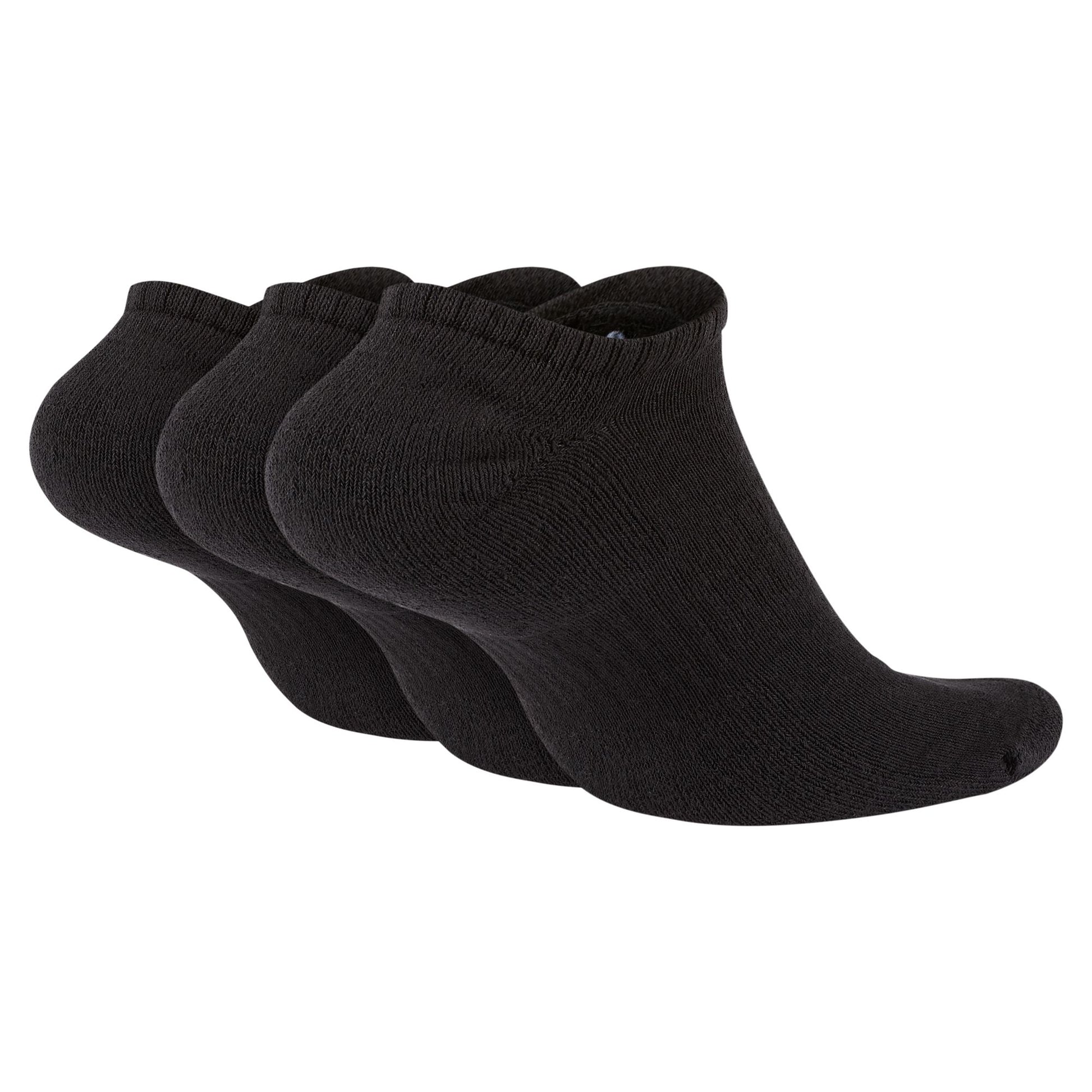 Nike SB - Everyday Cush No-Show 3pk Socks - Black - Velocity 21