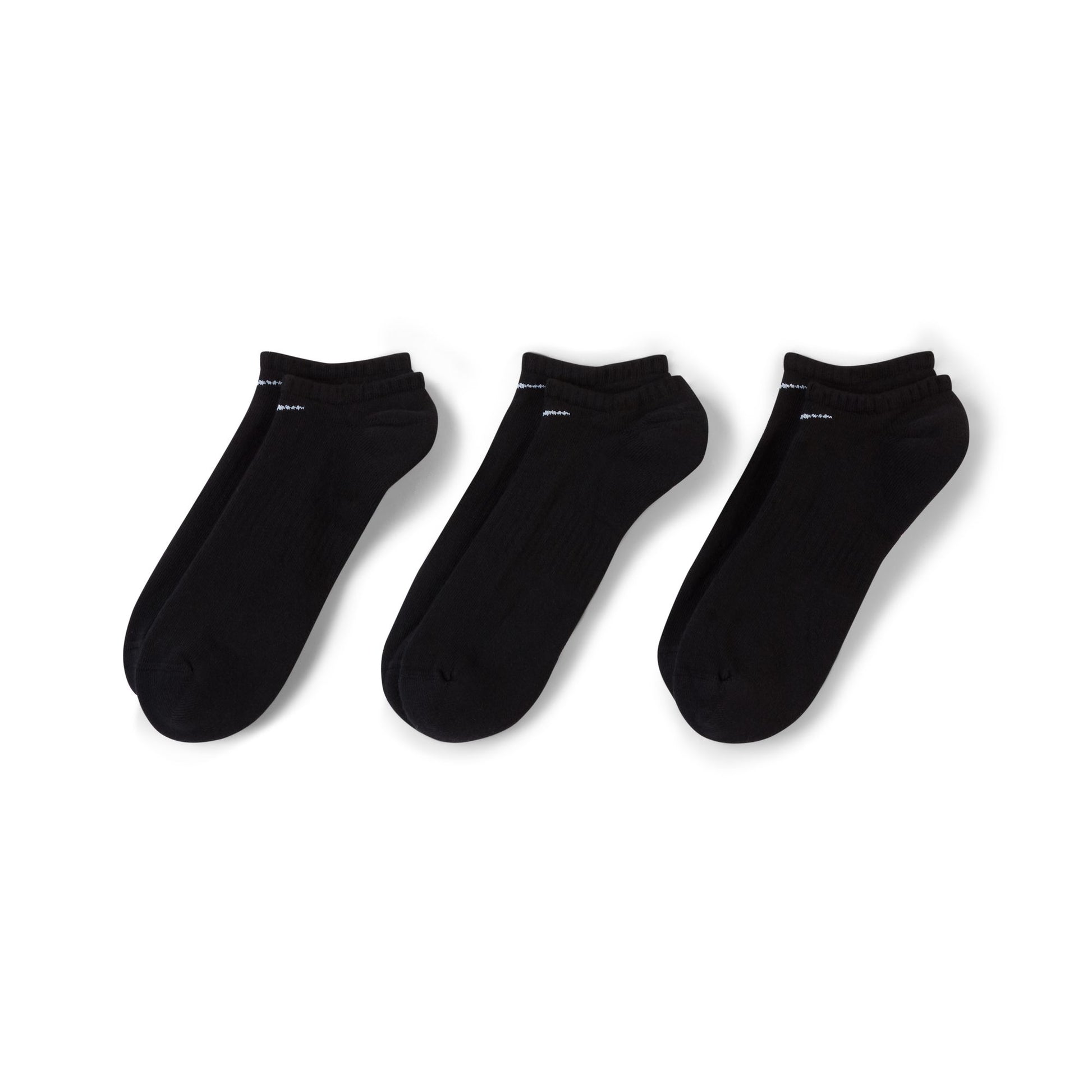 Nike SB - Everyday Cush No-Show 3pk Socks - Black - Velocity 21