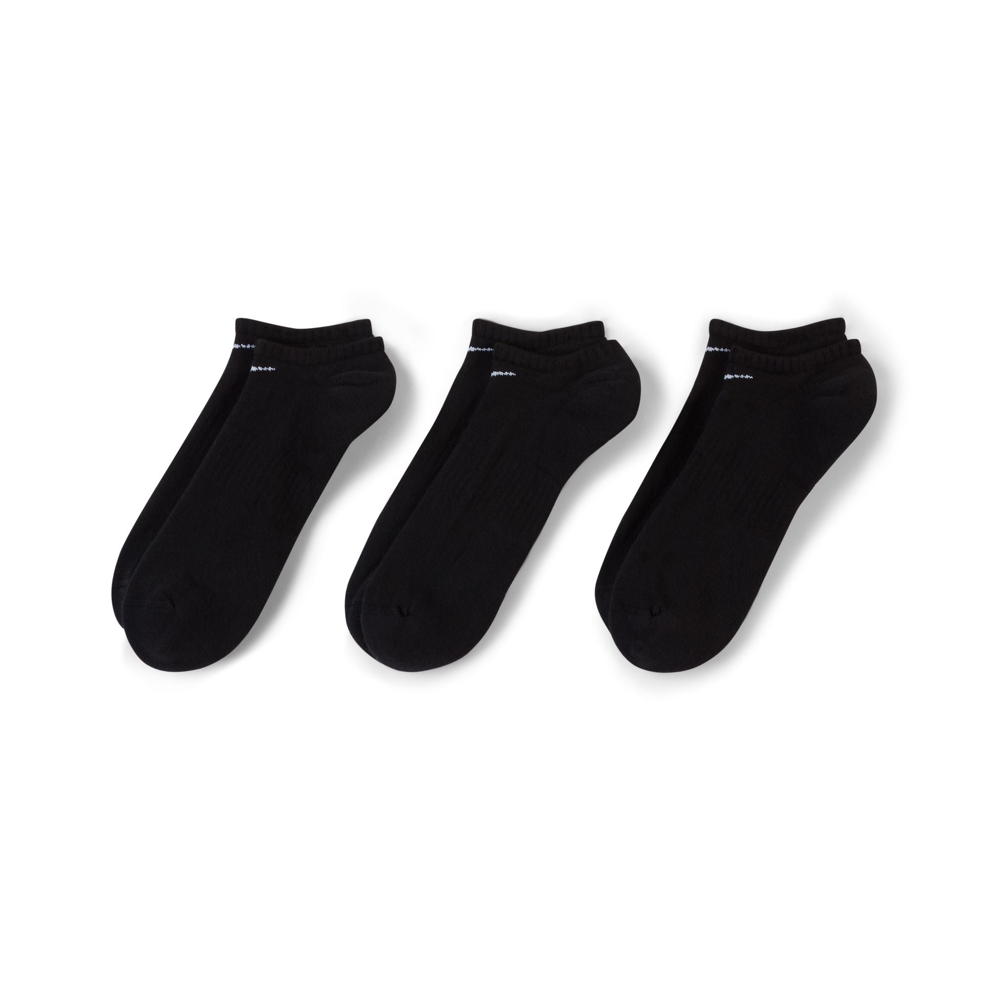 Nike SB - Everyday Cush No-Show 3pk Socks - Black - Velocity 21