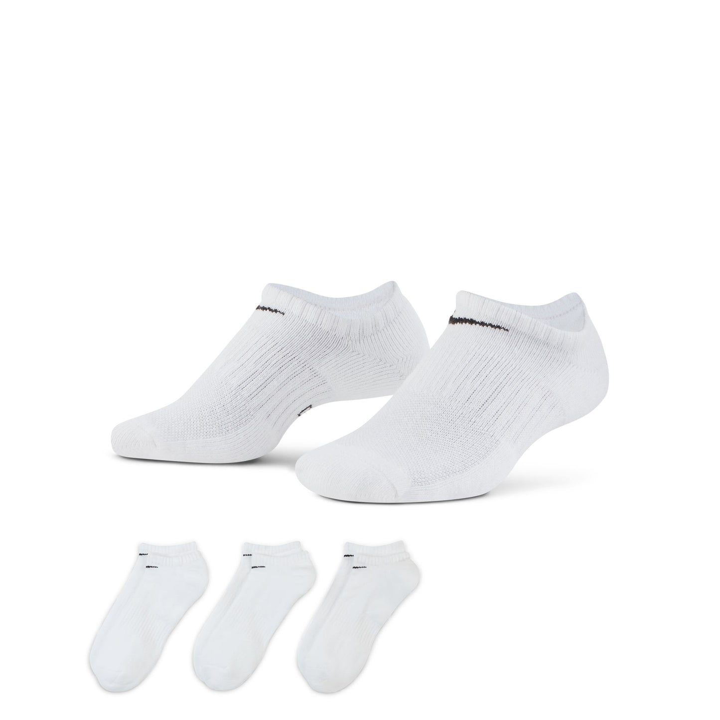 Nike SB - Everyday Cush No-Show 3pk Socks - White - Velocity 21