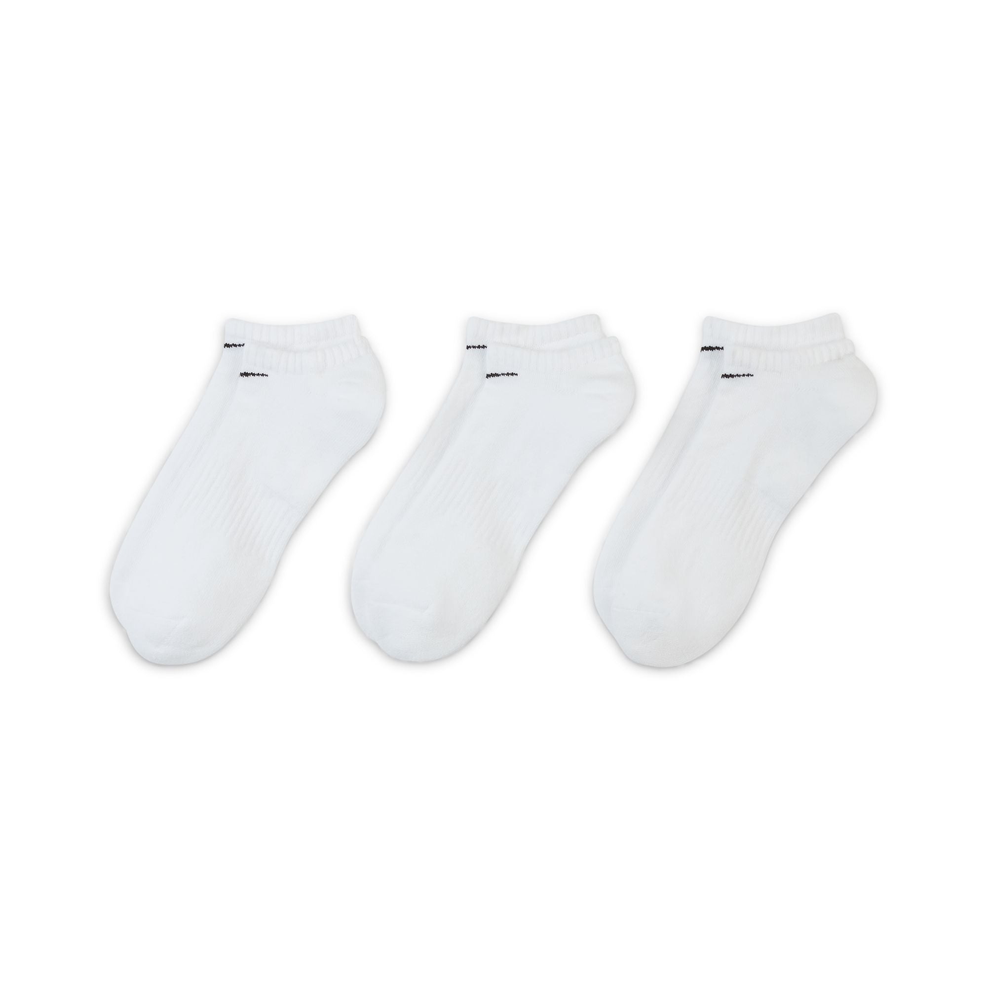 Nike SB - Everyday Cush No-Show 3pk Socks - White - Velocity 21