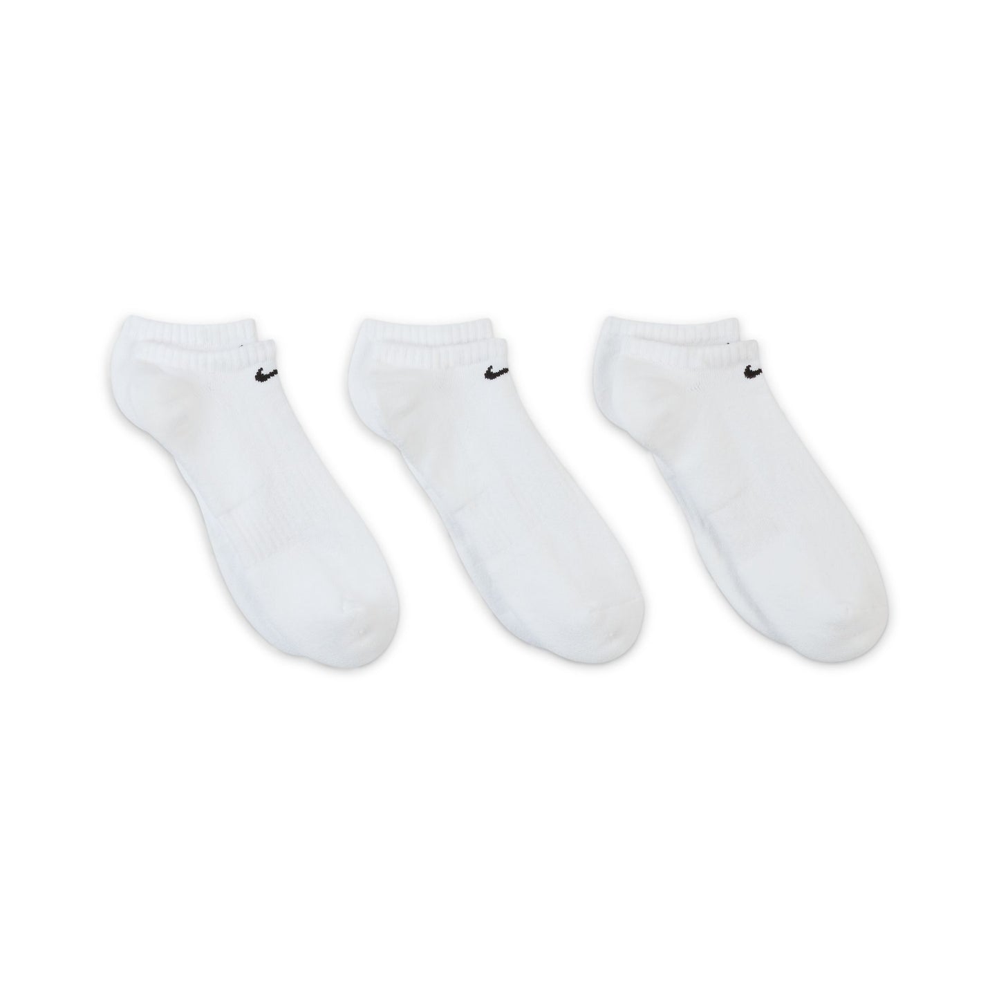 Nike SB - Everyday Cush No-Show 3pk Socks - White - Velocity 21