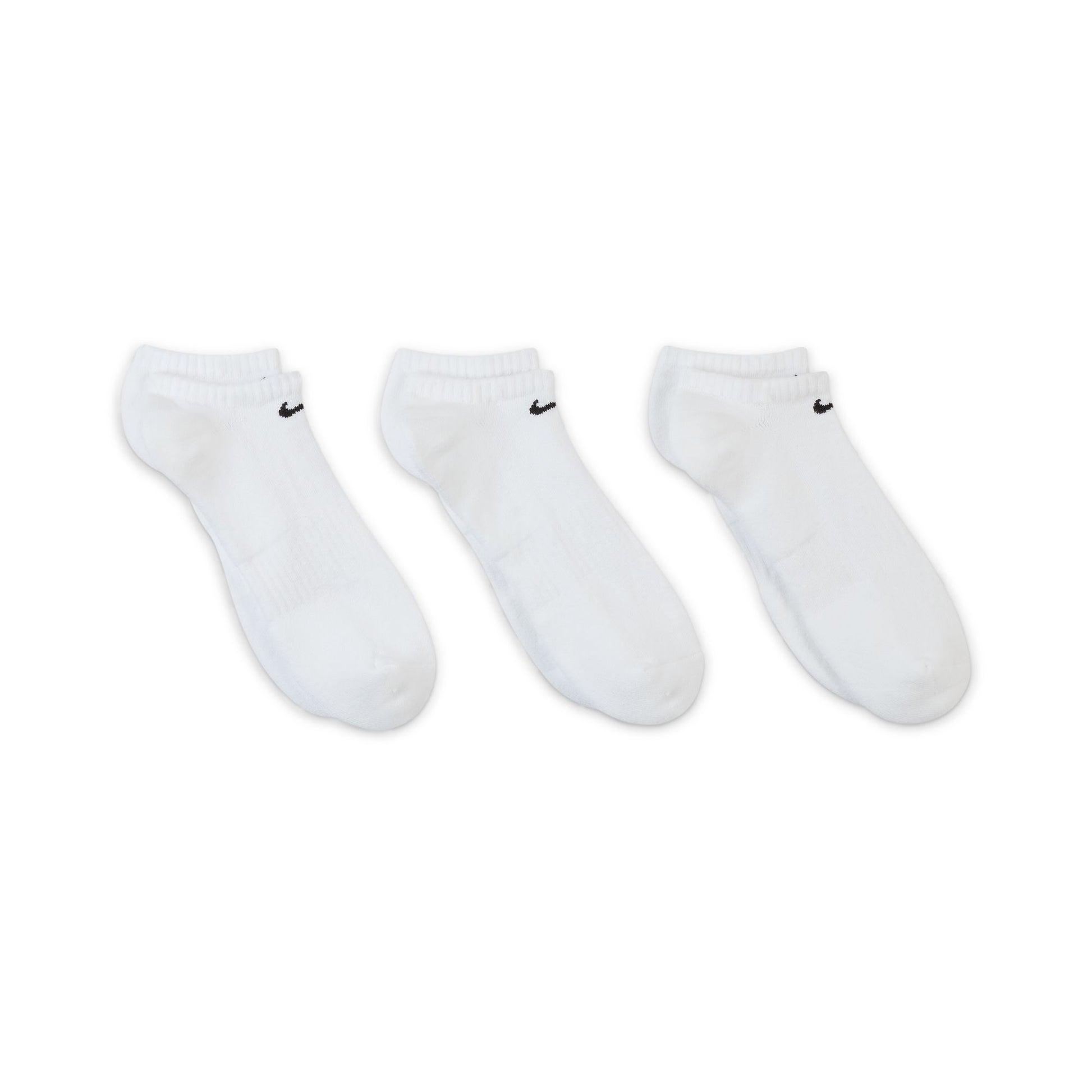 Nike SB - Everyday Cush No-Show 3pk Socks - White - Velocity 21