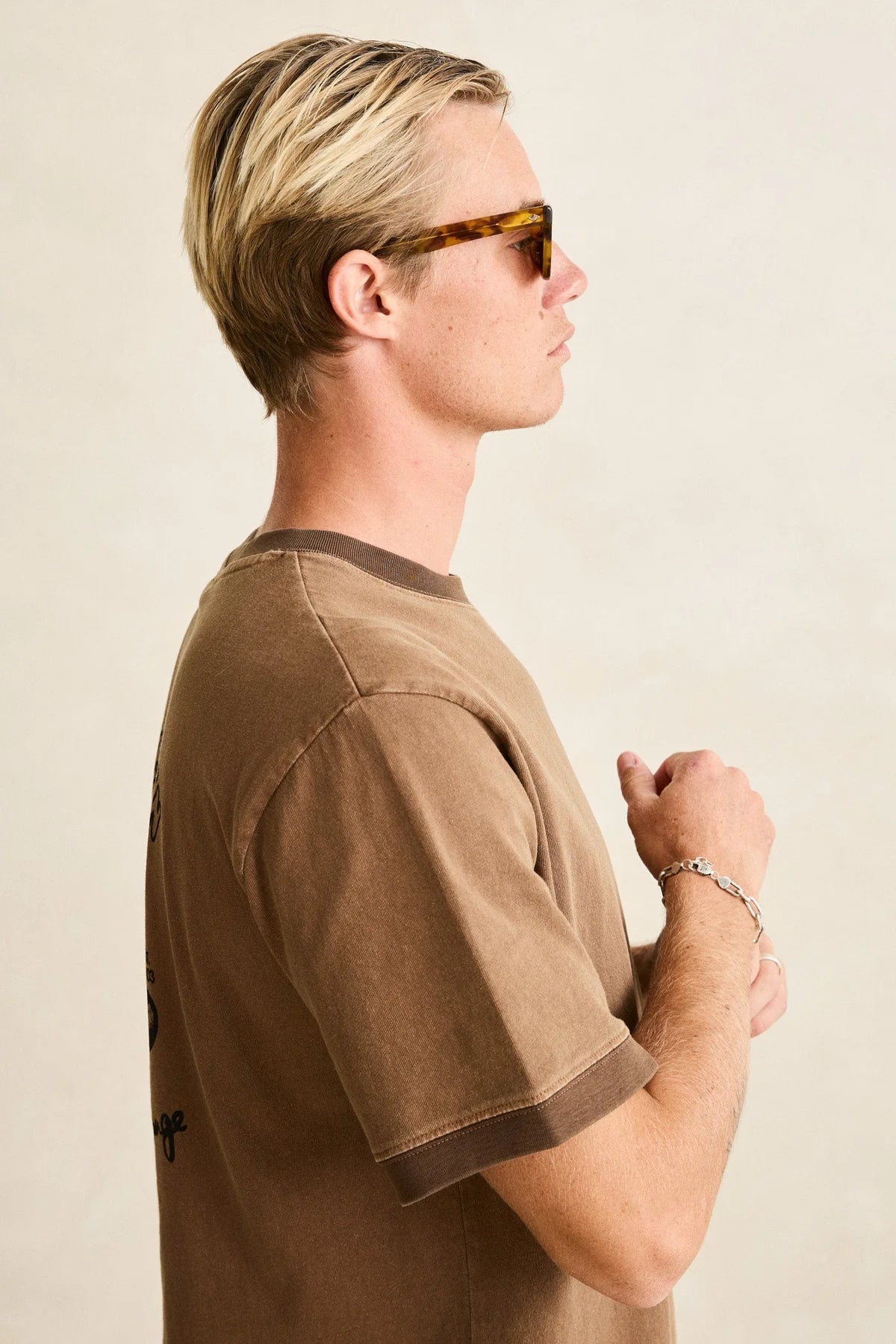 Peace Sun Ringer Vintage SS Tee