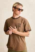 Peace Sun Ringer Vintage SS Tee