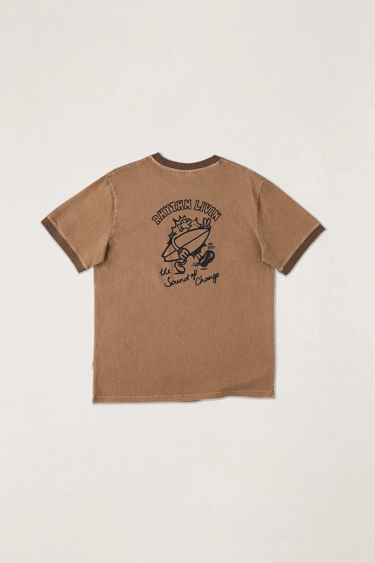 Peace Sun Ringer Vintage SS Tee