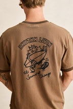 Peace Sun Ringer Vintage SS Tee