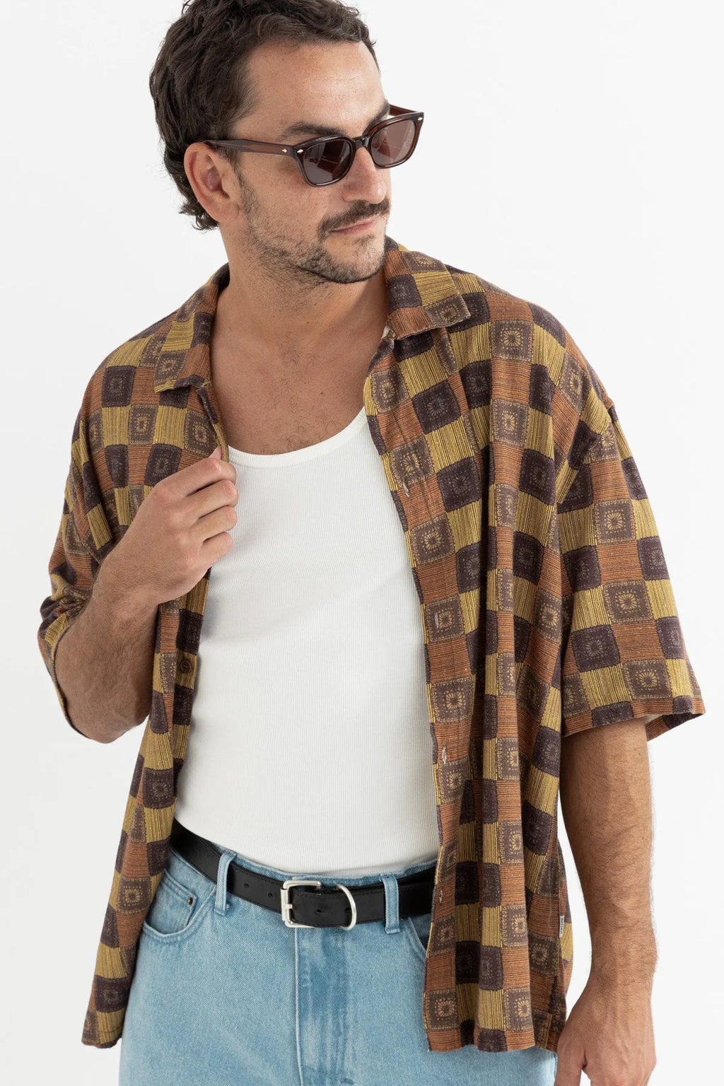 Racket Relaxed SS Shirt - Ochre