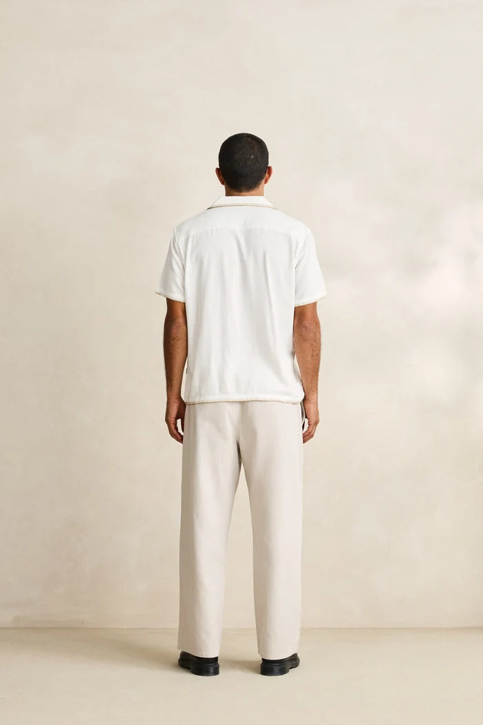Linen Whip Stitch SS Shirt