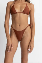 Classic Tie Side Hi Cut Pant - Rust