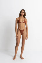 Classic Tie Side Hi Cut Pant - Rust