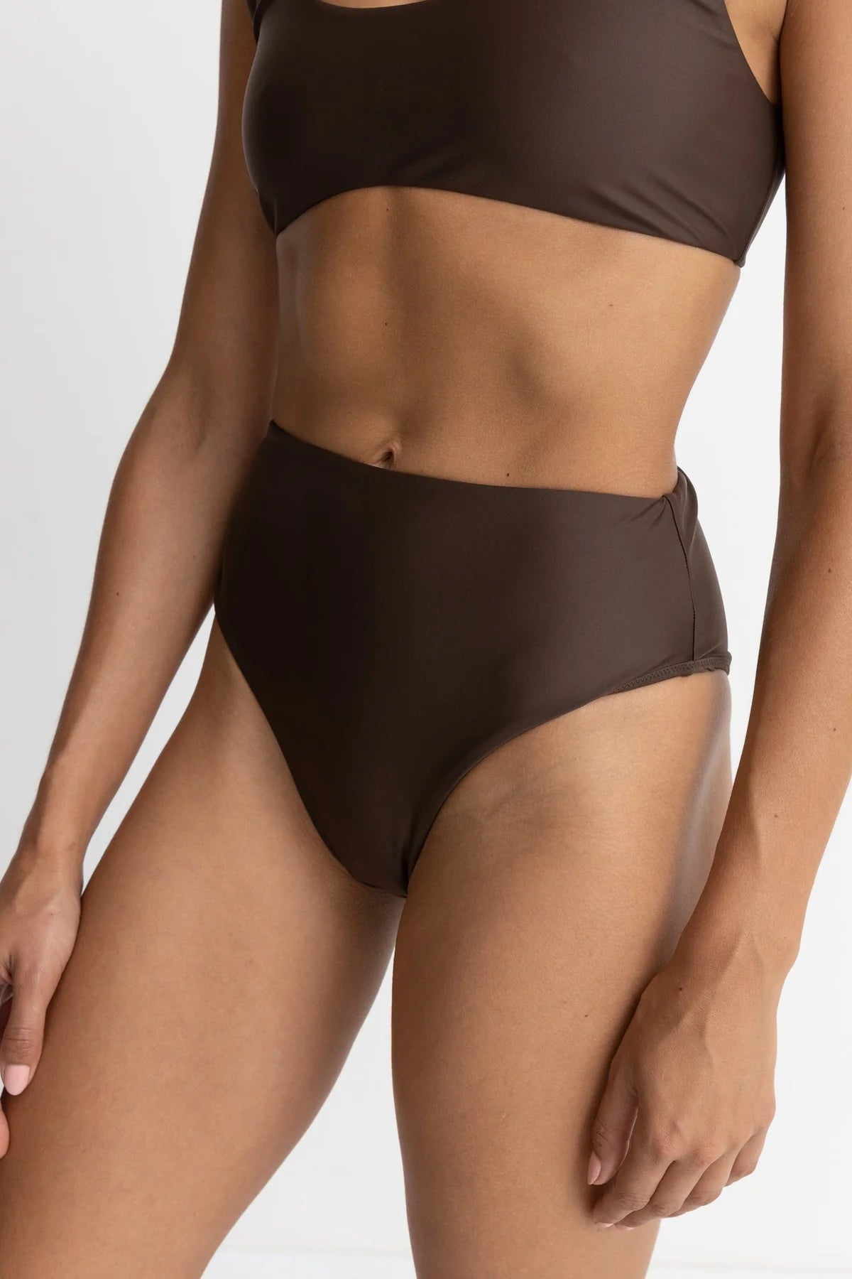 Classic Hi Waist Pant - Chocolate