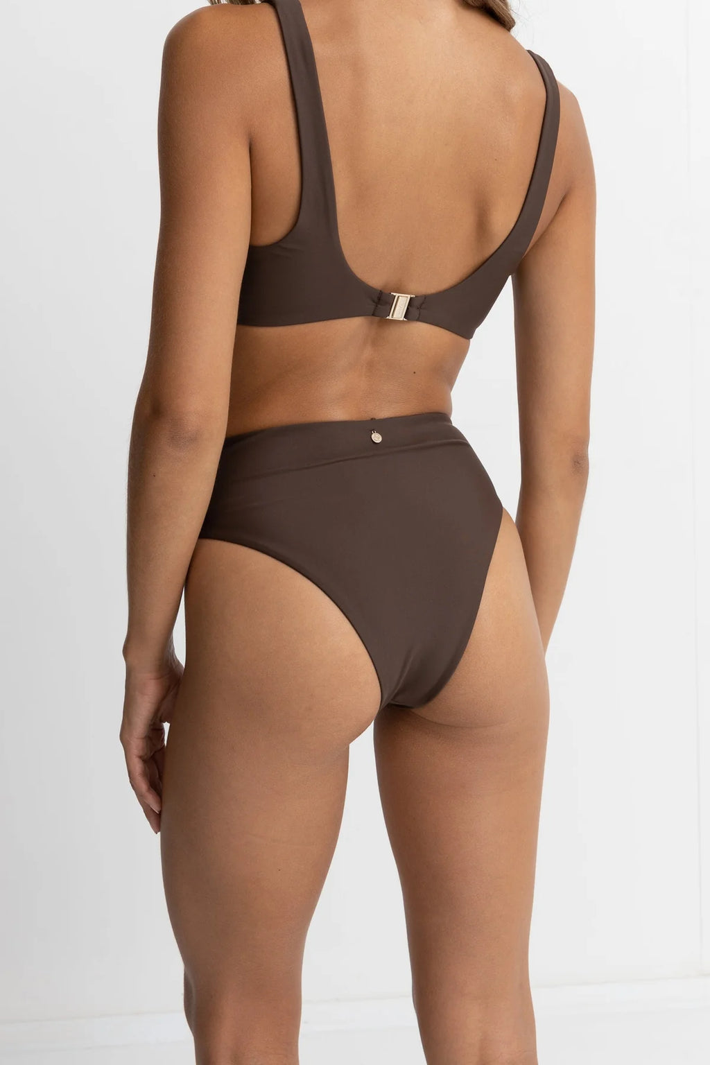 Classic Hi Waist Pant - Chocolate