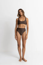 Classic Hi Waist Pant - Chocolate