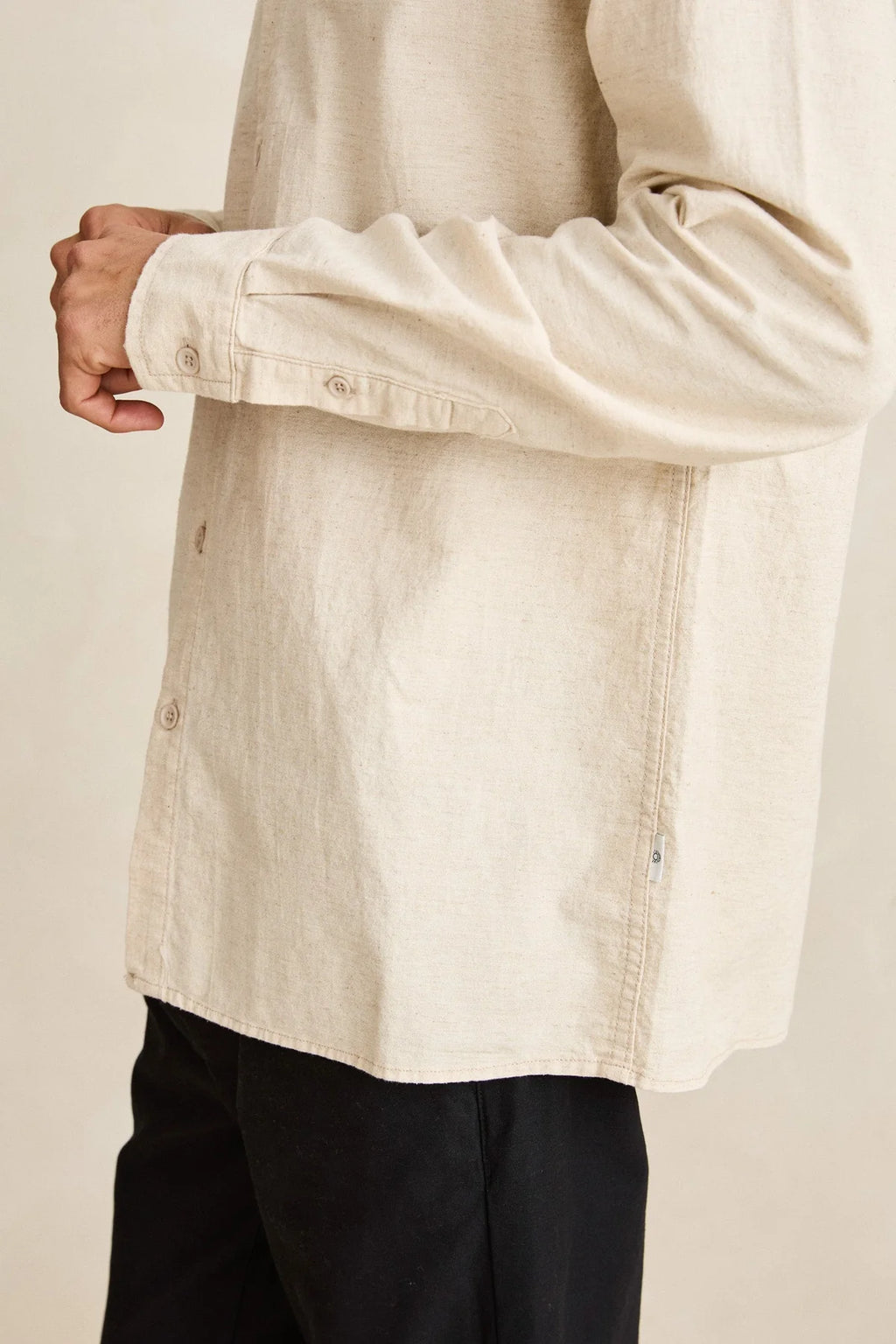 Classic Linen LS Shirt - Sand