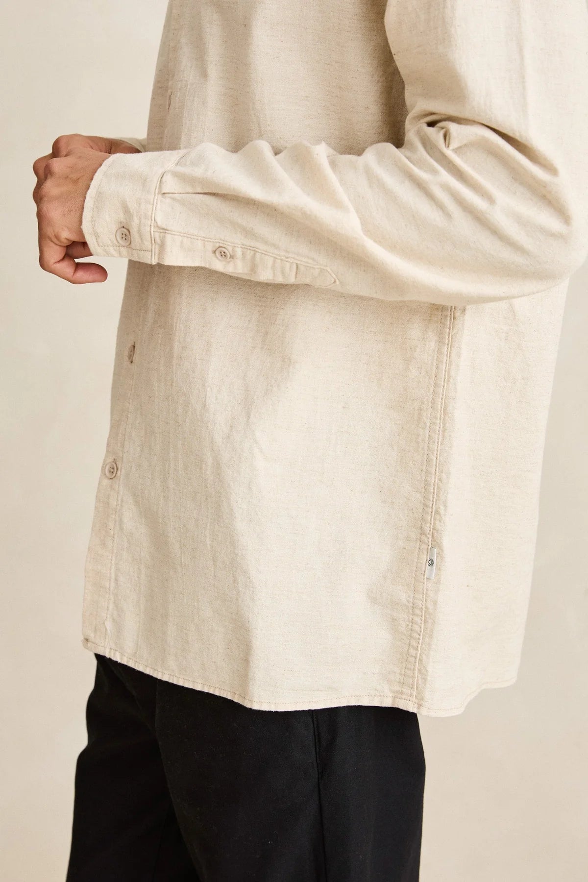 Classic Linen LS Shirt - Sand