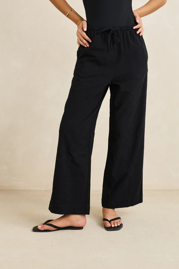 Classic Drawstring Pant - Black