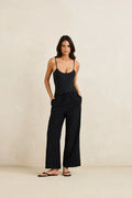 Classic Drawstring Pant - Black