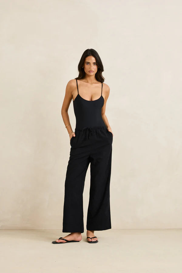 Classic Drawstring Pant - Black