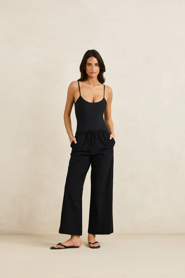 Classic Drawstring Pant - Black