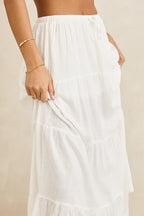Classic Tiered Maxi Skirt