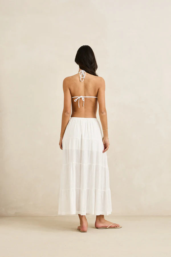 Classic Tiered Maxi Skirt