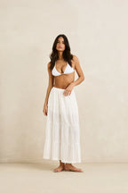Classic Tiered Maxi Skirt