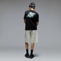 Stacked Flow Tee - Pitch Black