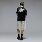Stacked Flow Tee - Pitch Black