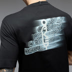 Stacked Flow Tee - Pitch Black