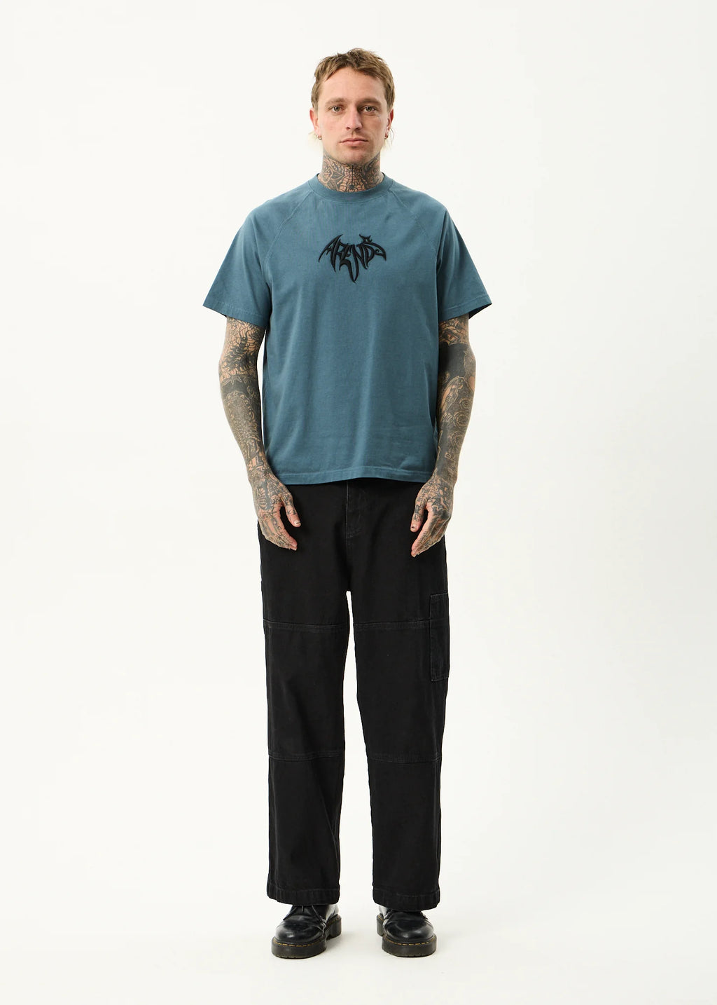 Bats Recycled Raglan Boxy Fit Tee - Fuel